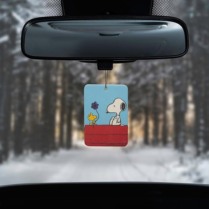 Plasticolor 005738R01 Peanuts Snoopy Doghouse Paper Air Freshener - 2 Pack