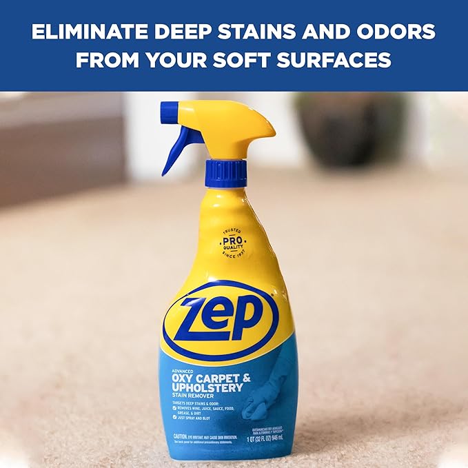 Zep ZUOXSR32 Advanced Oxy Carpet and Upholstery Stain Remover 32 Fl Oz, Pack of 1