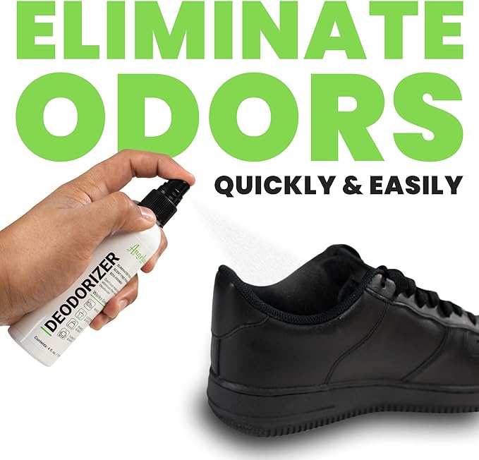 Angelus Deodorizer – Scent-Free Odor Eliminator Spray for Shoes, Clothing, and Accessories – Safe for All Materials – 4 oz Pump Bottle
