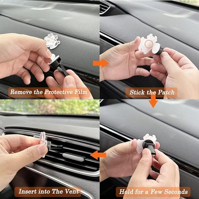 Cute Frog Air Freshener Clips,Car Vent Clip,Car Decorative Clip, Car Air Conditioner Clip,Automotive Interior Decoration Gifts for Men/Women