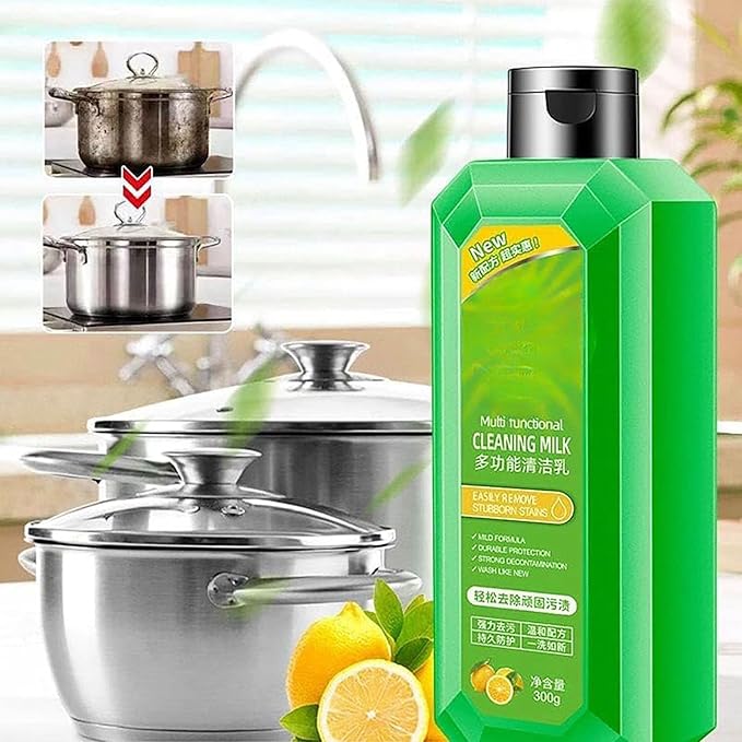 Cleaning Milk House Cleaner, 2025 New Powerful Multifunctional Concentrated Cleansing Lotion, Multi-Scene Household Strong Decontamination Cleaning Milk, Versatile Cleaner for All Surfaces (1pcs)