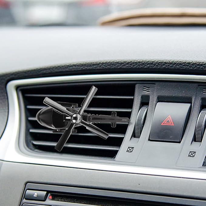 1 Set of Car Air Helicopter Rotating Diffuser Car Airplane Scent Vent Scent Clip Diffuser Aroma Diffuser for Interior Decoration