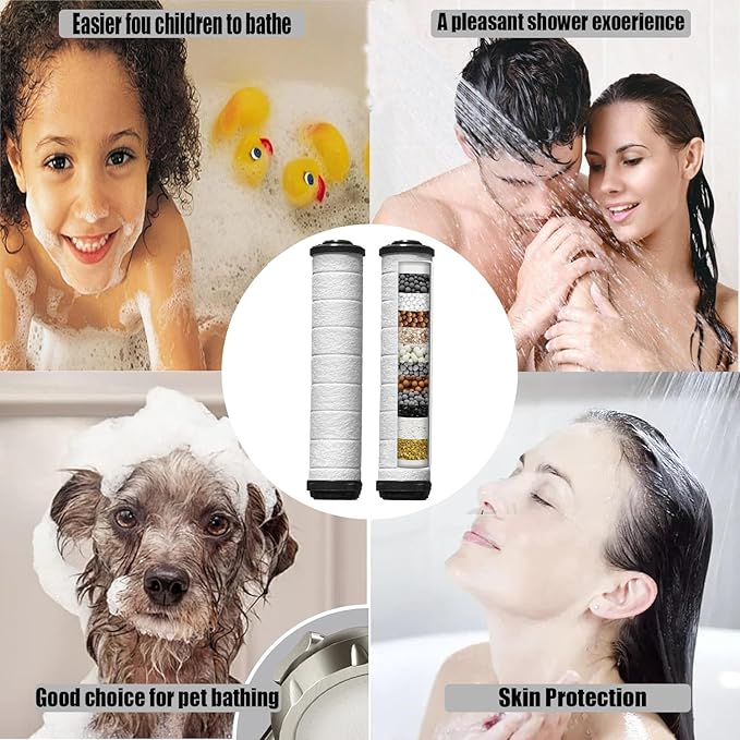 Shower Filter for Handheld Shower Head, Set of 5 Upgraded version Multi-Storey Replacement Filters for Hard Water Remove Chlorine and Harmful Substances,Make Bathing Healthier.