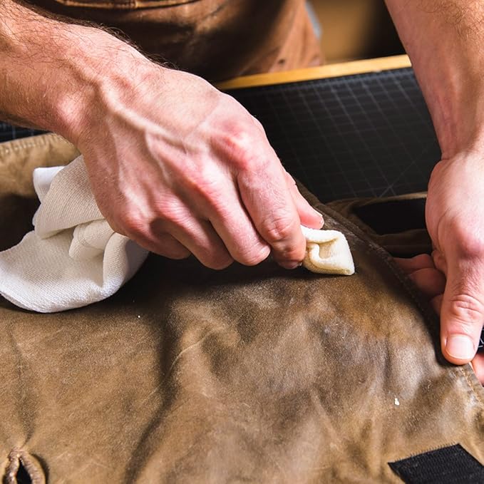 Otter Wax Heat-Activated Fabric Dressing | 1/2 Pint | All-Natural Water Repellent | Made in USA
