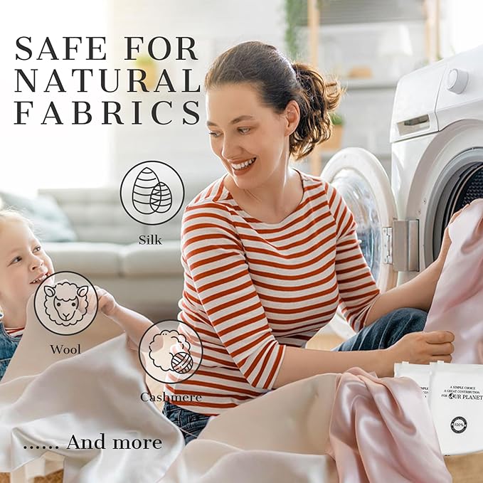 PROMEED Silk Detergent Sheets for Delicates, Eco-friendly Plastic Free Non-sentizizing Gentle Silk Wash, Space Saving Easy to Carry, Fresh Linen Scent (30 Sheets, 60 Loads)