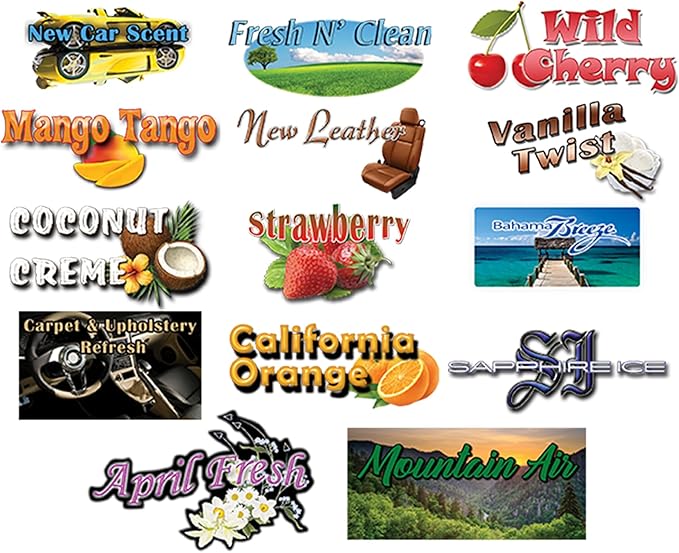 Mountain Air Scented Air Freshener Pads - Long-Lasting Fragrance Pads for Car Interiors - 1-1/2" × 3" Compact Size - Crisp and Refreshing Aroma for Eliminating Stale Odors - Pack of 120