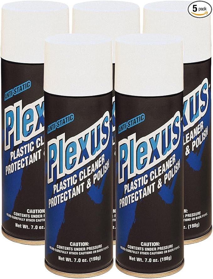 Plexus 20207-5PK Plastic Cleaner and Polish Aerosol, 7 fl. oz., 5 Pack