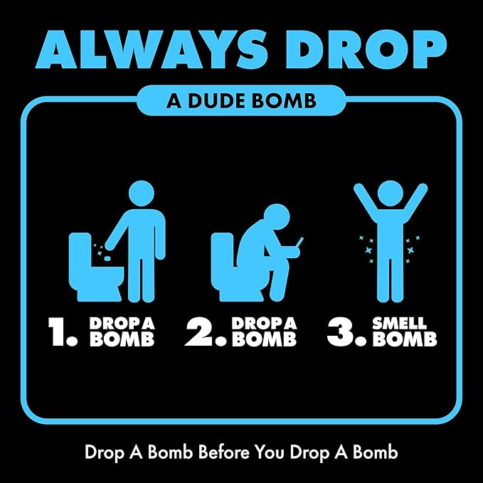 DUDE Wipes DUDE Bombs Toilet Stank Eliminator - 2-in-1 Air Freshener and Toilet Bowl Cleaner - 1 Pack (40 Pods) - Deodorizing Blend of Lavender, Cedar, Lime, and Eucalyptus