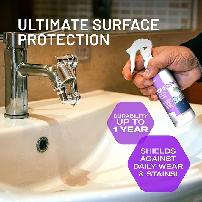 Nasiol HomeShine Glass Nano Protection, Shower Spray, Hydrophobic Spray, Shower Bathtube Cabin Stain Guard Window Water Repellent, Ceramic and Glass Surface Durable Coating
