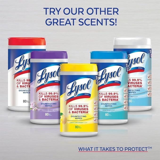 Lysol Disinfectant Spray, Early Morning Breeze + Crisp Linen, 38oz (2x19oz)