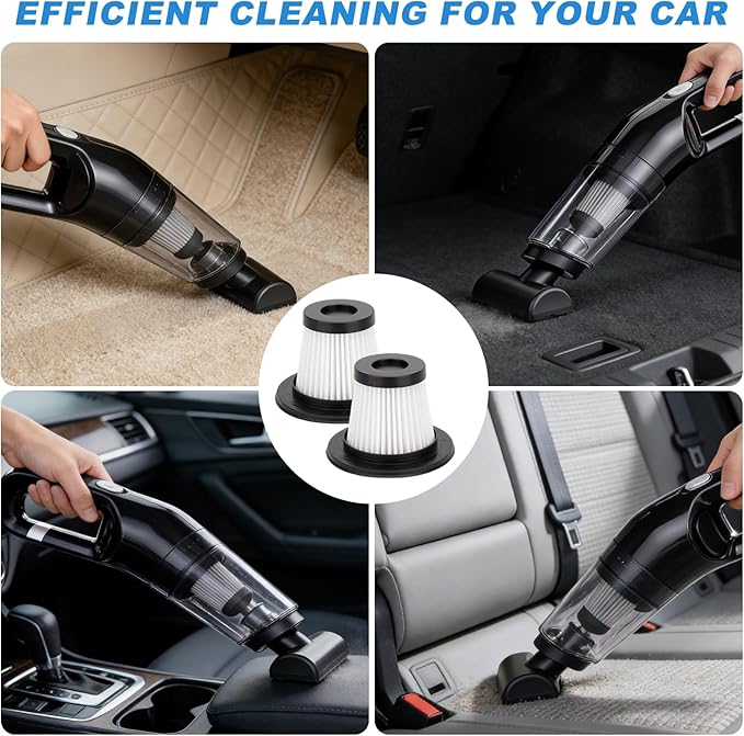 Filter Replacement Compatible with XenonLab X006 / YTE PRO VC006/ Yedop Handheld Vacuum Cordless, Washable Car Handheld Vacuum Filter Accessories Part (6 Pack)