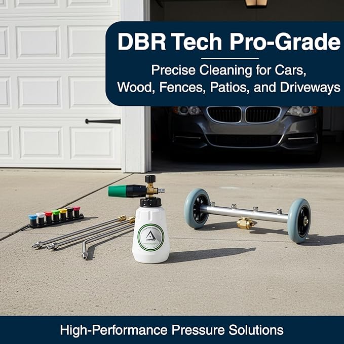DBR Tech® Pressure Washer Nozzle Tips Set | 7 Pack, 4500 PSI