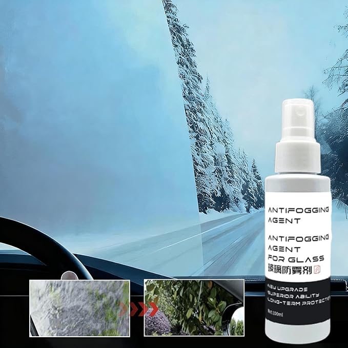 Anti-Fog Spray For Windscreen | Waterproof Anti-fog Spray 100ml For ,Car SUV Truck Mirror Glass Coating Cleaner | Window Film Mirrors Pue