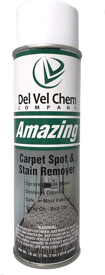 Amazing Carpet Spot and Laundry Stain Remover 18 oz Aerosol Can NOT FOR SALE IN CALIFORNIA