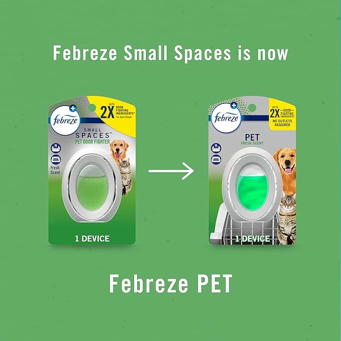 Febreze Multicolor Bathroom Air Freshener, Odor-Fighting, Plug in Alternative, Air Fresheners for Home, Bathroom, Kitchen, and Closet, Heavy Duty Pet Scent, 4 Count