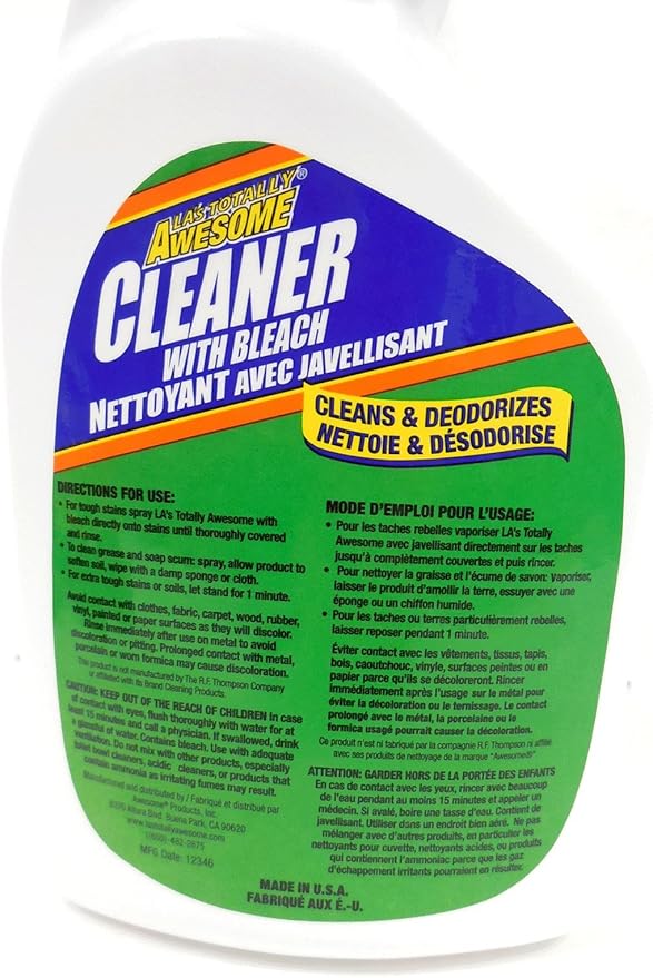 Awesome Products 205 205 Cleaner with Bleach LA's Totally Awesome 205 All-Purpose Cleaner, 32 oz Spray Bottle