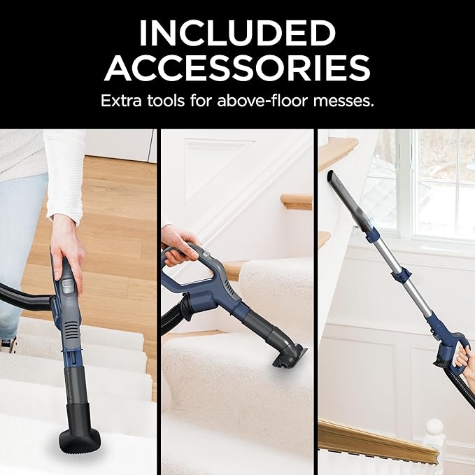 Shark Navigator Lift-Away ADV Upright Vacuum with HEPA Filter, Powerful Pet Hair Pickup, Advanced Swivel Steering, Lightweight Versatility, For Carpets & Hard Floors, Blue Jean, LA301