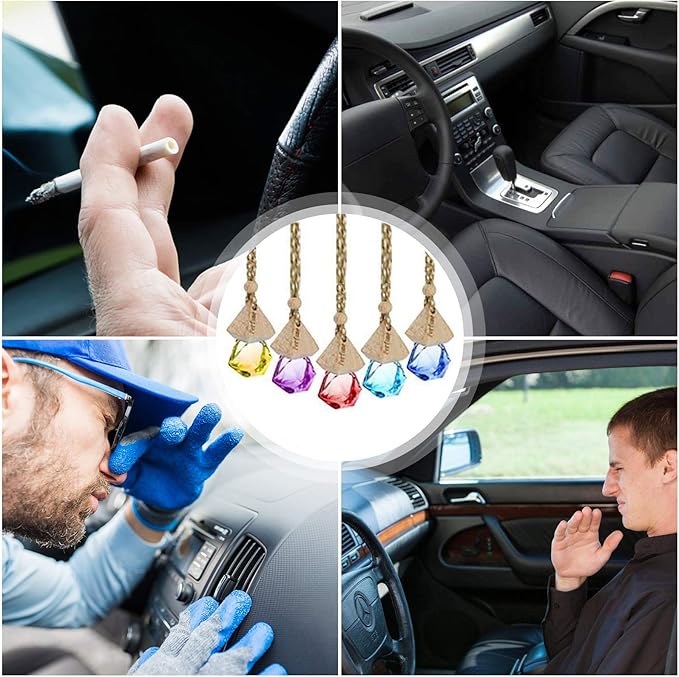 AtfArt 8 Pcs Refillable Air Freshener 6ml Perfume Scent for Car, Home, Room - Hanging Accessories, Air Purifiers Diffuser, Decoration