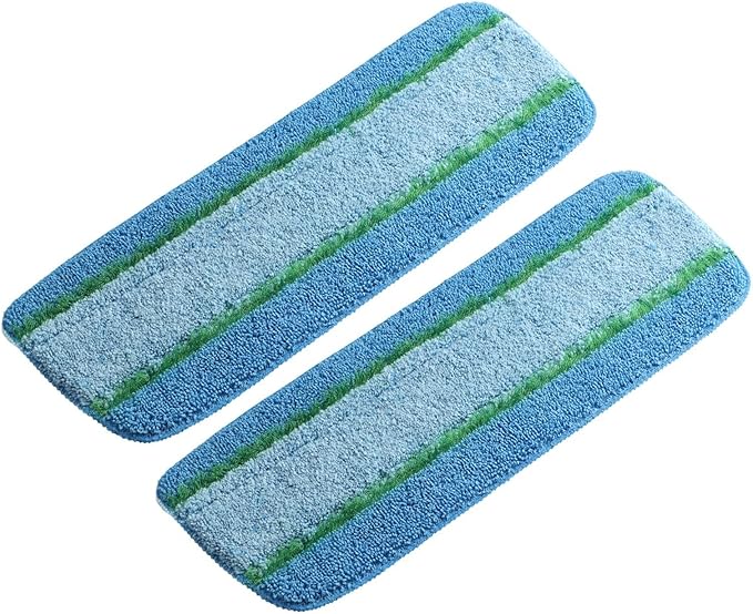 Upgraded Microfiber Pad for Libman Freedom Spray Mop, Spray Mop Replacement Head, Reusable Microfiber Cleaning Pads, Long Lasting Mop Pads, Machine Washable Mop Refills, 6 Pack(2 Pack)