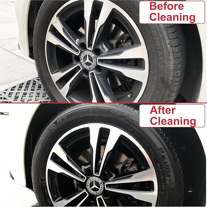 8Pcs Wheel Tire Brush Set, Wheel Brushes for Cleaning Wheels Tire Rim, Soft Wheel Cleaner Brush, Bendable & Durable Car Wheel Rim Detailing Brush for Cleaning Spokes, Fenders, Engines