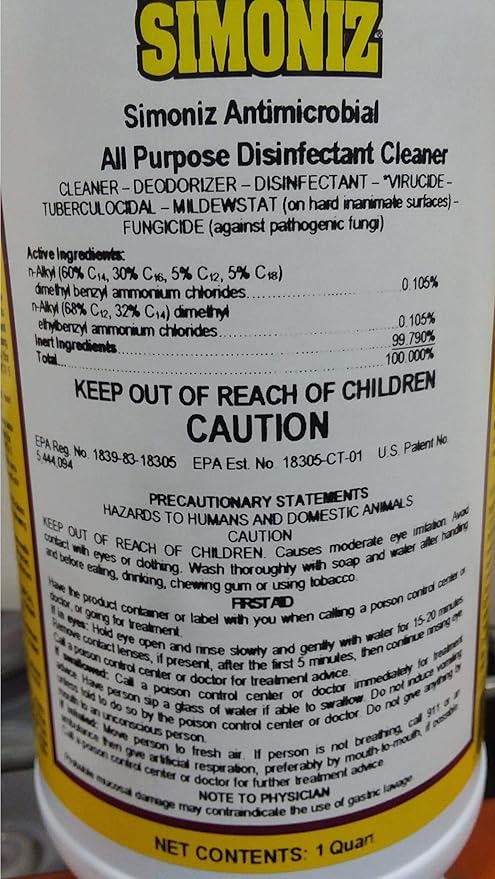 Simoniz Antimicrobial All-Purpose Cleaner - 32 oz. -(1 CASE)