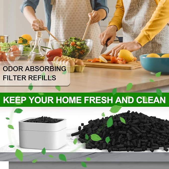 Charcoal Refills for Lomi Kitchen Composter 1 Pounds Activated Charcoal Odor Absorber Filter Refill Compatible with Lomi Composter