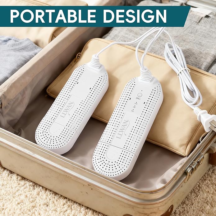 Electric Shoe Dryer, Ski Boots Dryer, Shoe & Boot Warmer for Sweaty Sneakers Trainer Shoes with 4/8/10 Hours Timer
