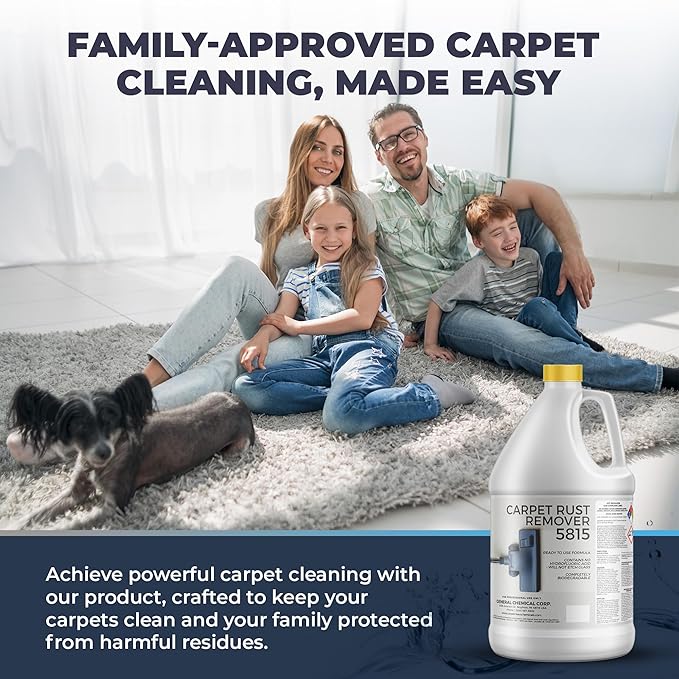 Rust Remover 5815 - Heavy Duty Rust & Stain Remover for Household Cleaning, Expertly Treats and Cares for Furniture, Kitchen Surfaces, and Fabrics -Easy to Use Spray Liquid - 1 Gallon
