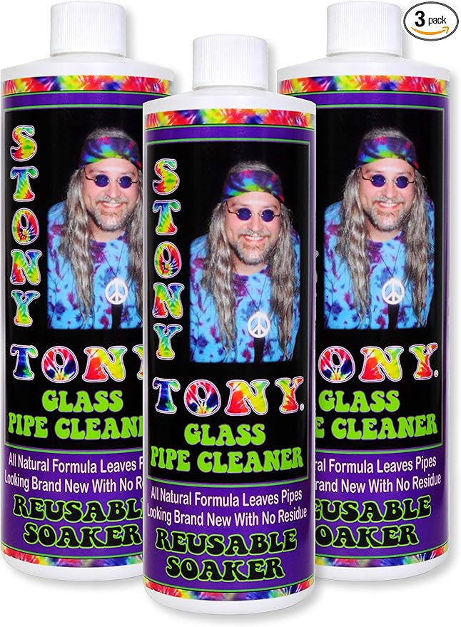 Glass Pipe Cleaner 3 16oz Bottles.