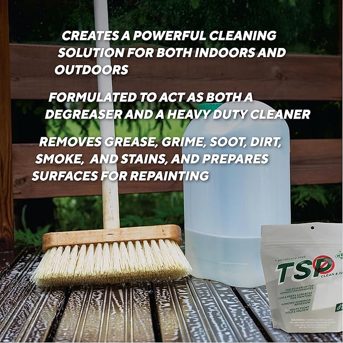 Rutland TSP-PF Clean & Prep, Phosphate-Free & Eco-Friendly All-Purpose Cleaner, 1 Pound Bag