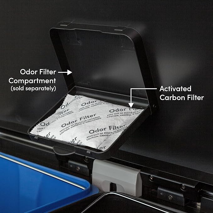 QUALIAZERO Natural Activated Carbon Charcoal Odor Absorber Filter | Eliminator Deodorizer Air Purifying Freshener Refill Bag | For Trash Can, Fridge, Shoes, etc.. | Made with Coconut Shell (6 PACK)