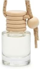 Hanging Car Air Diffuser - Glass and Wood Essential Oil Car Air Freshener - Long Lasting Rearview Mirror Scent - FyrBugg Apothecary, LLC - 10ml(Dahlia Noir)