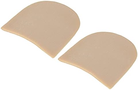 Rubber Half Shoe Soles, Anti Slip Sole Pad Replacement Thicken Sole Pad Shoe Repair Accessories DIY Shoe Repair Replacement(Beige)