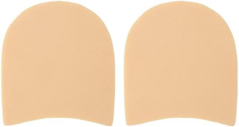 Rubber Half Shoe Soles, Anti Slip Sole Pad Replacement Thicken Sole Pad Shoe Repair Accessories DIY Shoe Repair Replacement(Beige)