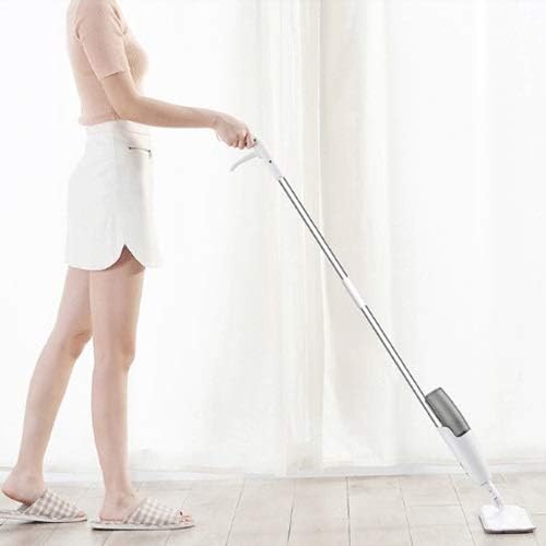 Water Spray Mop Sweeper Rod Carbon Fiber dust Cloth 360 Rotating Cleaning Cloth 350ml Tank