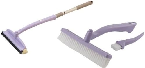 [Bulk buying set] Rotating Glass Cleaner Net Door Brush Set