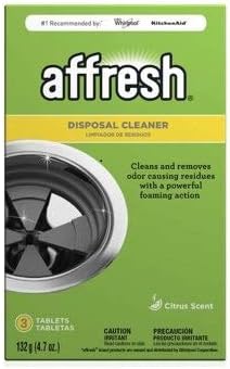 Affresh Garbage Disposal Cleaner, Helps Power Away Odor Causing Bacteria, Debris & Grime in Grind Chamber, Impeller & Drain Pipe, 9 Tablets, 9 Month Supply [3 Pack]