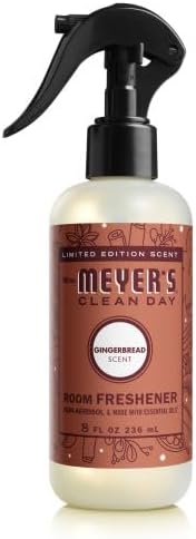 MRS. MEYER'S CLEAN DAY Room Freshener, Limited Edition, Gingerbread Scent, 8 fl oz. (Pack of 6)