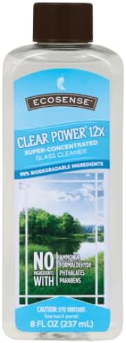 Melaleuca Clear Power Glass Cleaner - 12x Concentration - 8 ounce | Mixing Spray Bottle Included