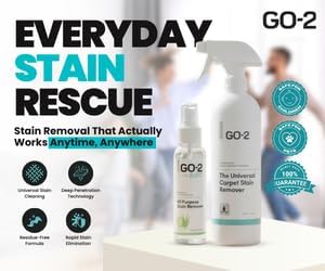 GO-2 Universal Carpet Stain Remover, Liquid, Citrus Scent, 24 OZ, Scented, for Carpet