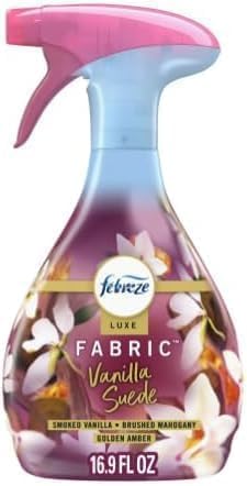 Feb-reze Fabric Spray Air Freshener, Odor-Fighting Fabric Refresher, Vanilla Suede Scent, 16.9 fl oz (1 Pack)