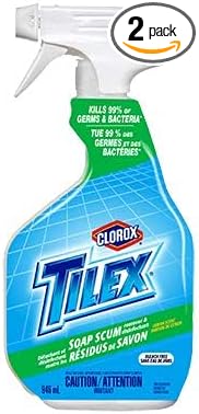 Tilex Bathroom Cleaner 32Fl.Oz Soap Scum Remover Spray Pack of 2 (Package May Vary)