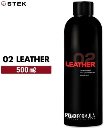 02 Leather | Eco Friendly Leather Cleaner | Lifts Body Oils and Grime | Matte OEM Touch on Coated Hides | Controlled Spray for Precision Around Seams and Perforations | 500 Milliliters