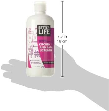 Better Life Sink Cleaner, Stainless Steel Sink Cleaner, Kitchen and Bath Scrubber, Tub and Tile scrubber, 16 Ounce, Pack of 1