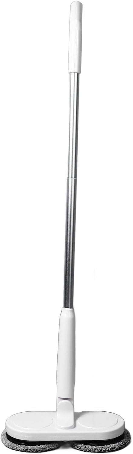 Cordless Electric Mop Efficient Self Propelled Dual Spin Mops for Floors , Adjustable and Rotation Design for The Elderly, Lithium Battery