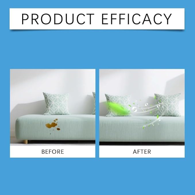 Fabric Cleaner and Stain Remover Spray - Quick-Dry, No-Rinse Formula for Upholstery, Sofa, Carpet, Car Seats, Clothes | Gentle on Delicate Fabrics, Portable Spot Cleaner