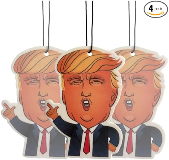 Fresh Fresheners Cute Funny and Aesthetic Car Air Fresheners 4-pack Scented With Premium Oils (Trump)