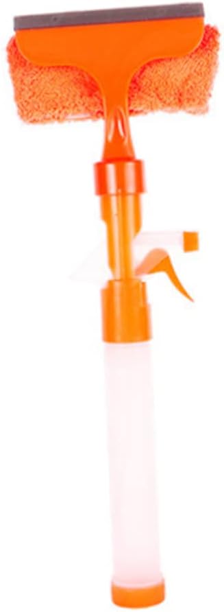 Multi-Function Window Wiper with Water Spray Cleaner for Glass Car Windows Mirrors and Tiles Durable and Practical Cleaning Tool Orange