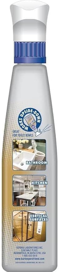 Bar-Keeper’s-Friend More Spray and Foam Cleaner, 25.4oz Hard Water Stain Remover, Pack of 2
