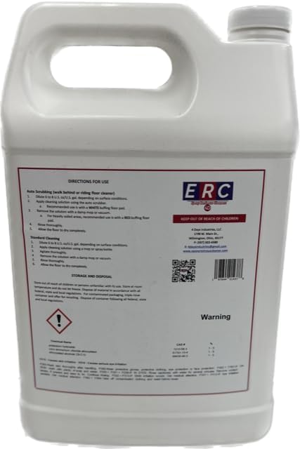 #1 Epoxy Cleaner – Concentrated Formula (1 Gallon) | Helps Removes, Oil Stains | No Haze or Sticky Residue | For Epoxy Floors & Sealed Concrete |*Results depend on topcoat condition